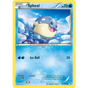 Spheal 24/106 Pokemon TCG XY Flashfire