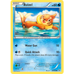 Buizel 28/106 Pokemon TCG XY Flashfire