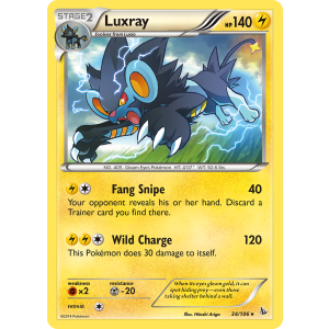 Luxray 34/106 Pokemon TCG XY Flashfire