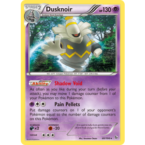 Rare Holo Dusknoir 40/106 Pokemon TCG XY Flashfire