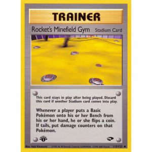 Rocket's Minefield Gym 119/132 Pokemon TCG Gym Gym Challenge