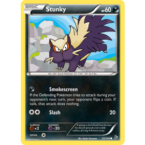 Stunky 53/106 Pokemon TCG XY Flashfire