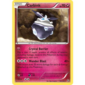 Rare Holo Carbink 68/106 Pokemon TCG XY Flashfire