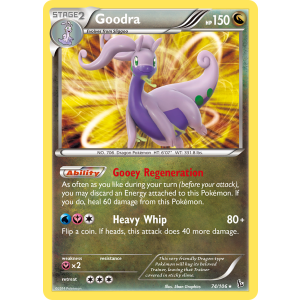 Rare Holo Goodra 74/106 Pokemon TCG XY Flashfire