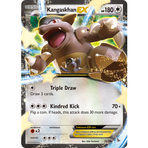 Rare Holo EX Kangaskhan-EX 78/106 Pokemon TCG XY Flashfire