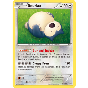 Snorlax 80/106 Pokemon TCG XY Flashfire