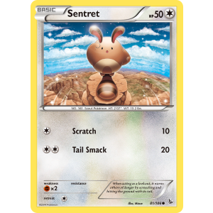 Sentret 81/106 Pokemon TCG XY Flashfire