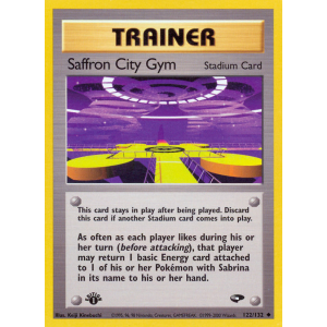 Saffron City Gym 122/132 Pokemon TCG Gym Gym Challenge