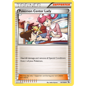 Pokémon Center Lady 93/106 Pokemon TCG XY Flashfire