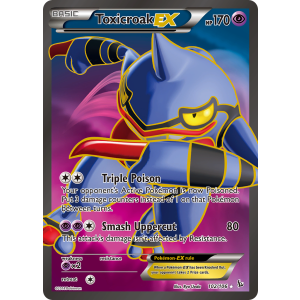 Rare Ultra Toxicroak-EX 102/106 Pokemon TCG XY Flashfire