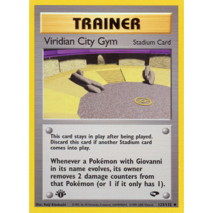 Viridian City Gym 123/132 Pokemon TCG Gym Gym Challenge