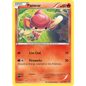 Pansear 22/146 Pokemon TCG XY XY