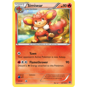 Simisear 23/146 Pokemon TCG XY XY