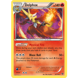 Rare Holo Delphox 26/146 Pokemon TCG XY XY