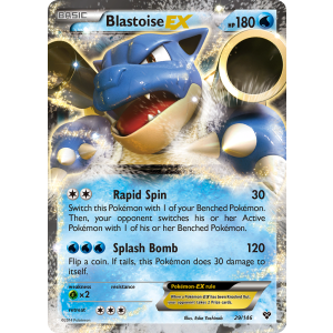 Rare Holo EX Blastoise-EX 29/146 Pokemon TCG XY XY