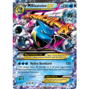 Rare Holo EX M Blastoise-EX 30/146 Pokemon TCG XY XY