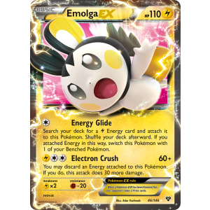 Rare Holo EX Emolga-EX 46/146 Pokemon TCG XY XY