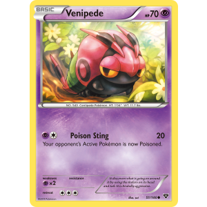 Venipede 51/146 Pokemon TCG XY XY