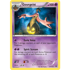 Rare Holo Gourgeist 57/146 Pokemon TCG XY XY