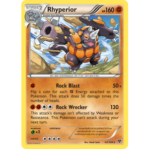 Rare Holo Rhyperior 62/146 Pokemon TCG XY XY