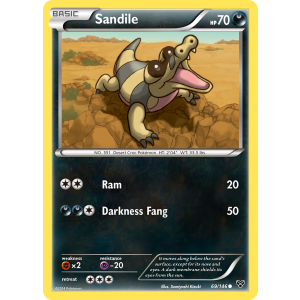 Sandile 69/146 Pokemon TCG XY XY