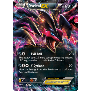 Rare Holo EX Yveltal-EX 79/146 Pokemon TCG XY XY