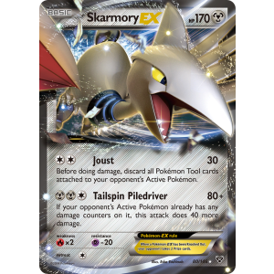 Rare Holo EX Skarmory-EX 80/146 Pokemon TCG XY XY