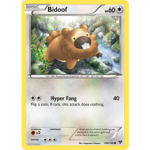 Bidoof 106/146 Pokemon TCG XY XY