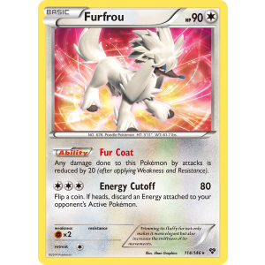 Rare Holo Furfrou 114/146 Pokemon TCG XY XY