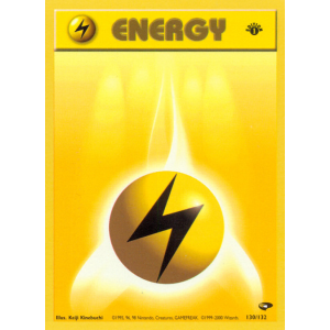  Lightning Energy 130/132 Pokemon TCG Gym Gym Challenge