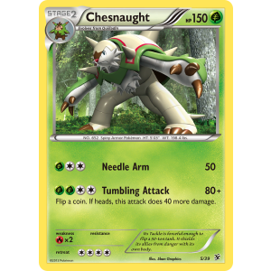  Chesnaught 5/39 Pokemon TCG XY Kalos Starter Set