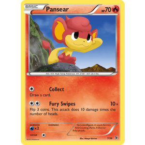  Pansear 7/39 Pokemon TCG XY Kalos Starter Set