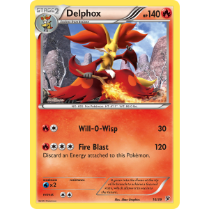  Delphox 10/39 Pokemon TCG XY Kalos Starter Set