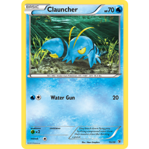  Clauncher 15/39 Pokemon TCG XY Kalos Starter Set