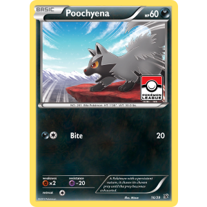  Poochyena 16/39 Pokemon TCG XY Kalos Starter Set