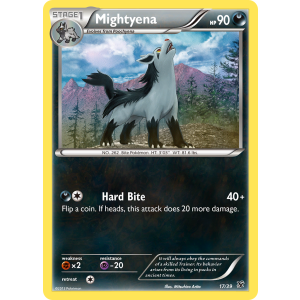  Mightyena 17/39 Pokemon TCG XY Kalos Starter Set