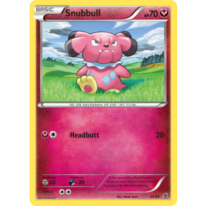  Snubbull 22/39 Pokemon TCG XY Kalos Starter Set