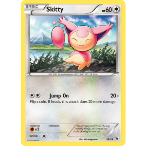  Skitty 28/39 Pokemon TCG XY Kalos Starter Set