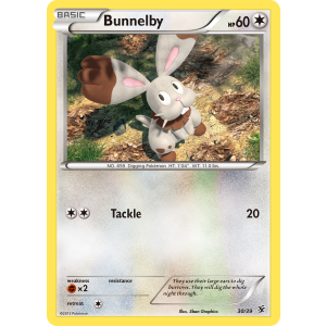  Bunnelby 30/39 Pokemon TCG XY Kalos Starter Set