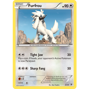  Furfrou 32/39 Pokemon TCG XY Kalos Starter Set