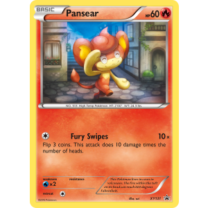 Promo Pansear XY131/211 Pokemon TCG XY XY Black Star Promos