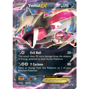 Promo Yveltal-EX XY150/211 Pokemon TCG XY XY Black Star Promos