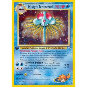 Rare Holo Misty's Tentacruel 10/132 Pokemon TCG Gym Gym Heroes