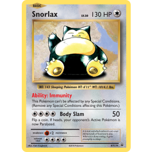 Promo Snorlax XY179/211 Pokemon TCG XY XY Black Star Promos