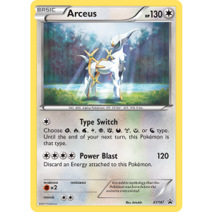 Promo Arceus XY197/211 Pokemon TCG XY XY Black Star Promos