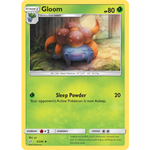 Gloom 3/236 Pokemon TCG Sun & Moon Cosmic Eclipse