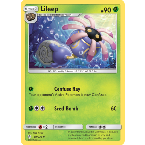 Lileep 10/236 Pokemon TCG Sun & Moon Cosmic Eclipse