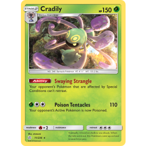 Cradily 11/236 Pokemon TCG Sun & Moon Cosmic Eclipse