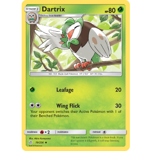 Dartrix 19/236 Pokemon TCG Sun & Moon Cosmic Eclipse