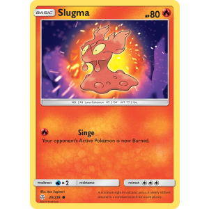 Slugma 26/236 Pokemon TCG Sun & Moon Cosmic Eclipse